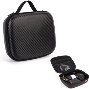 ZIPIT Carbon Electronic Organizer Case, Hard Shell EVA Travel Cable Organizer for Chargers, Cords & Tech Accessories, Black